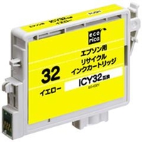 エコリカ リサイクルインクカートリッジ イエロー イエロー ECI-E32Y