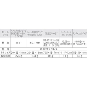 シンワ測定 鉄骨精度測定器具5点セット FC476JK-4326971-イメージ2
