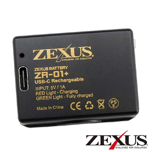 冨士灯器 ZEXUS専用バッテリー ブラック ZR01+-イメージ1