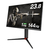 グリーンハウス 23．8型ゲーミング液晶ディスプレイ ブラック GH-GLCC238AZ-BK-イメージ2