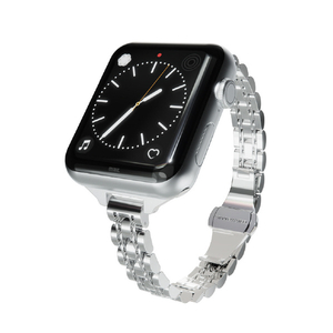 miak Apple Watch 42/41/40/38mm用JUBILEE METAL BAND シルバー SJEMA-W3840SL-イメージ1