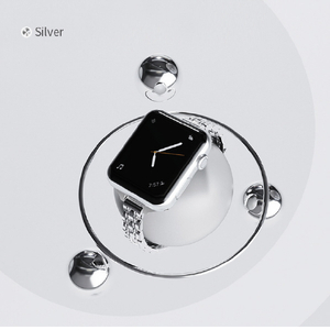 miak Apple Watch 42/41/40/38mm用JUBILEE METAL BAND シルバー SJEMA-W3840SL-イメージ13