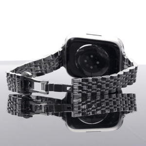 miak Apple Watch 42/41/40/38mm用JUBILEE METAL BAND シルバー SJEMA-W3840SL-イメージ2