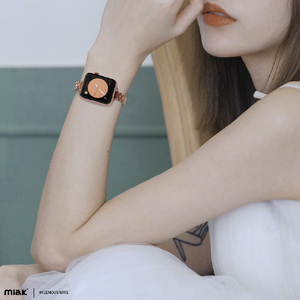 miak Apple Watch 42/41/40/38mm用JUBILEE METAL BAND シルバー SJEMA-W3840SL-イメージ6