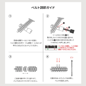 miak Apple Watch 42/41/40/38mm用JUBILEE METAL BAND シルバー SJEMA-W3840SL-イメージ9