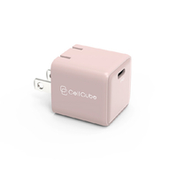 CellCube 1ポートUSB-C Fast Charger GaN Mini(PD30W) ライトピンク CC-AC06-0535