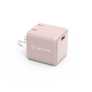 CellCube 1ポートUSB-C Fast Charger GaN Mini(PD30W) ライトピンク CC-AC06-0535-イメージ1
