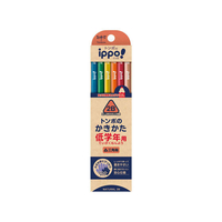 トンボ鉛筆 ippo! 低学年用かきかた 三角 ナチュラル 2B 12本 FC14444-MP-SENN04-2B
