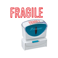シヤチハタ Xスタンパービジネス キャップレスB型 赤 FRAGILE FC89526-X2-B-10102