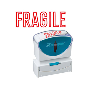 シヤチハタ Xスタンパービジネス キャップレスB型 赤 FRAGILE FC89526-X2-B-10102-イメージ1