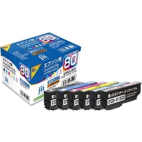 ジット エプソン IC6CL80 6色パック リサイクルインク FCD641P-JIT-AE806P