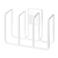 山崎実業 プレート 吸盤スポンジホルダー3連 ホワイト FCD181H-2495