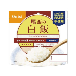 尾西食品 アルファ米 白飯 F909373-101-SE-イメージ1