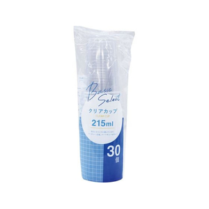 大和物産 ベーシックセレクト クリアカップ 215mL 30個入 FCE297A-65359-イメージ1