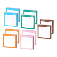 プラス みんなのふせん 強粘着 ５色アソート 10冊 FCF463T-FU-771/75-000