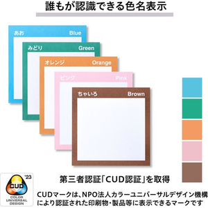 プラス みんなのふせん 強粘着 ５色アソート 10冊 FCF463T-FU-771/75-000-イメージ4