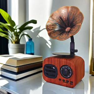KAY BRIGHT レトロFM・BTスピーカー 木目調 FT-05U-WD-イメージ8