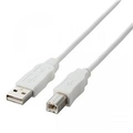 エレコム エコUSBケーブル(A-B) 2．0m ホワイト USB2-ECO20WH