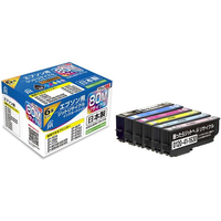 ジット エプソン IC6CL80M 6色セット リサイクルインク FCD643P-JIT-E806PM