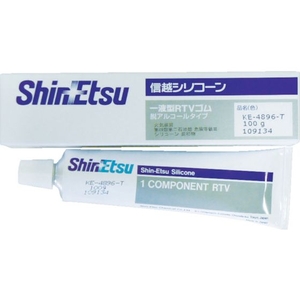 信越化学工業 信越/シーリング 低分子シロキサン低減タイプ 100g 透明 中粘度タイプチューブタイプ透明100g FC011FK-4921275-イメージ1