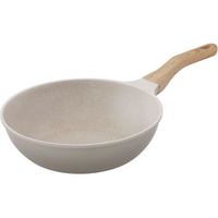 アイリスオーヤマ 炒め鍋26cm IH・ガス火 グレイッシュモカ FCE236Y-NTL-W26MO