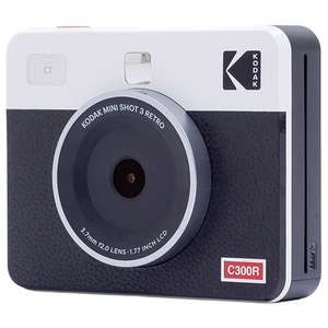 KODAK Kodak 液晶モニター付きインスタントカメラ Mini Shot 3 RETRO ホワイト PMS3R-C300RW-イメージ2