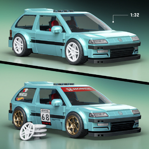 マテル JHF62 マテル ブリックショップ ホットウィール カスタム '90 ホンダ シビック EF シビック EF HWBSｶｽﾀﾑ90ﾎﾝﾀﾞｼﾋﾞﾂｸEF-イメージ6