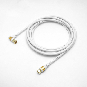 ホーリック アンテナケーブル 3m S-4C-FB L字差込式-ネジ式 ホワイト AC30-054WW-イメージ7