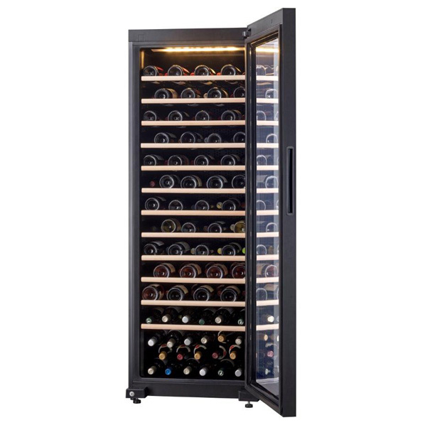 フィラディス 【右開き】ワインセラー(111本収納) フォルスタージャパン カジュアルプラスシリーズ ブラック FJC-310GS(BK) 右開き