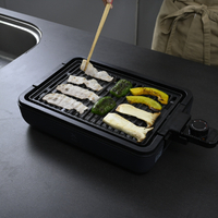 YAMAZEN CLIKM125E3GYR ホットプレート 煙の少ない焼肉グリル e