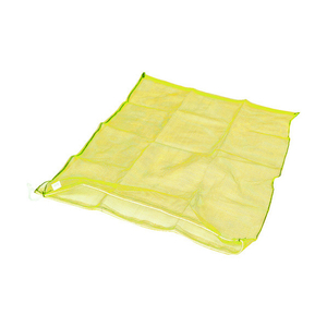 トラスコ メッシュ袋　大　１枚入　１００Ｘ１００ｃｍ　９０Ｌ　目合４ｍｍ　黄 MH-L-1-Y-イメージ1
