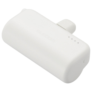 エレコム 直挿しできるモバイルバッテリー USB Type-Cプラグ(5000mAh) シルバーホワイト DE-C43L-5000SWH エレコム 直挿しできるモバイルバッテリー USB Type-Cプラグ(5000mAh) シルバーホワイト DE-C43L-5000SWH