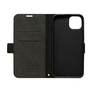 NATURAL design iPhone 15/14/13用手帳型ケース ブラック IP23-61-VS03-イメージ3