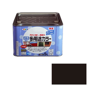 アサヒペン 水性多用途カラー 5L 黒 FC626PM