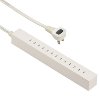 オーム電機 差し込み自由なスリムタップ(6．5個口・1．5m) HS-T6515L-W