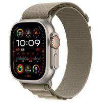 Apple Apple Watch Ultra 2(GPS + Cellularモデル)- 49mm チタニウムケースとオリーブアルパインループ-M MREY3JA