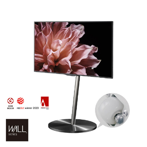 ナカムラ ～80V型対応 WALL SEVENSTAND A2 STAINLESS CASTER ラージタイプ EQUALS・WALLシリーズ ステンレス WLTVP6316?-イメージ1