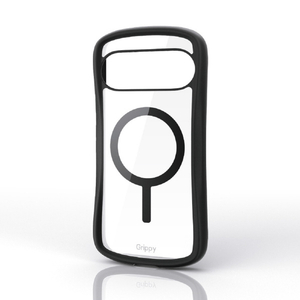 エレコム Google Pixel 10/10 Pro用Grippy ハイブリッドケース フレームカラー MAGKEEP ブラック PM-P252GRPFMBK-イメージ1