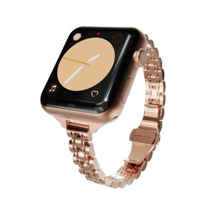 miak Apple Watch 42/41/40/38mm用JUBILEE METAL BAND ローズゴールド SJEMA-W3840RG-イメージ1