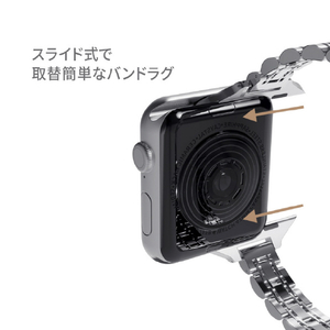 miak Apple Watch 42/41/40/38mm用JUBILEE METAL BAND ローズゴールド SJEMA-W3840RG-イメージ10