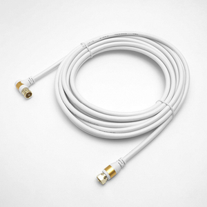 ホーリック アンテナケーブル 5m S-4C-FB L字差込式-ネジ式 ホワイト AC50-056WW-イメージ7