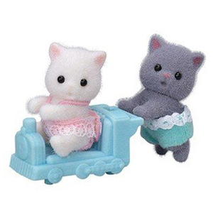 エポック社 シルバニアファミリー ニ-108 ペルシャネコのふたごちゃん ﾍﾟﾙｼﾔﾈｺﾉﾌﾀｺﾞﾁﾔﾝﾆ-108-イメージ1