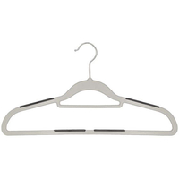 シンコハンガー モノクローゼット シャツハンガー ラバー 5本組 グレー FC732MX