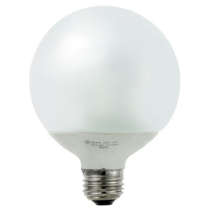 エルパ ボール球形蛍光ランプ E26口金 全光束1230lm(21Wボール電球形) 3波長形昼光色相当 EFG25ED/21-G101H-イメージ2