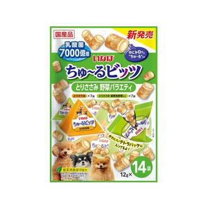 いなば ちゅーるビッツ とりささみ 野菜バラエティ 12g×14P FCU2940-イメージ1