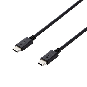エレコム USB2．0ケーブル(C-C、PD対応) 2．0m ブラック MPA-CC20PNBK-イメージ1