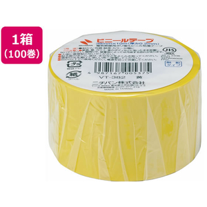 ニチバン ビニールテープ 黄 38mm×10m 100巻 FCK0827-VT-382-イメージ1