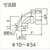 ＳＡＮＫＥＩ ９０°形コネクタ（ノックアウト接続用） KM90BG36-イメージ2