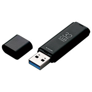 エレコム キャップ式USB3.1 Gen1メモリ(32GB) オリジナル ブラック MF-TKU3032GBK エレコム キャップ式USB3.1 Gen1メモリ(32GB) オリジナル ブラック MF-TKU3032GBK