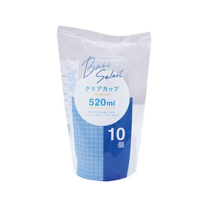 大和物産 ベーシックセレクト クリアカップ 520mL 10個入 FCE300A-65362-イメージ1
